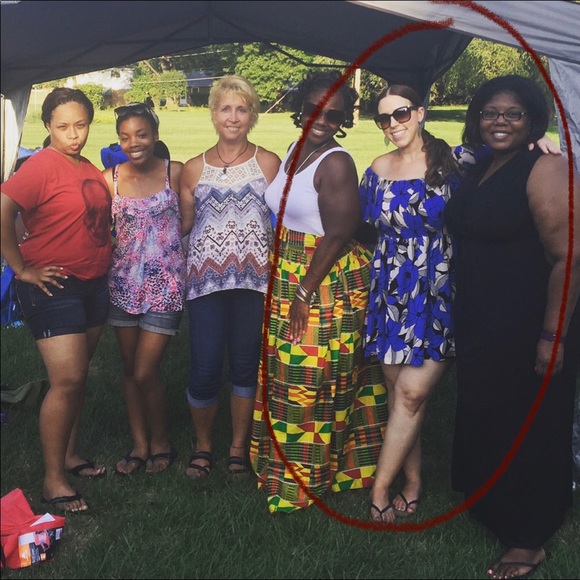 Free People Floral Off the Shoulder Dress Medium - Picture 5 of 7